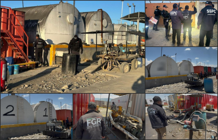 Aseguran más de un millón de litros de hidrocarburo en operativo en Allende