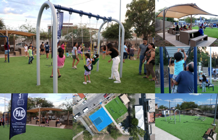 San Nicolás estrena plaza renovada en colonia Lagrange con inversión de 2.5 mdp