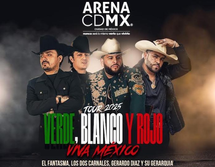 El Fantasma, Los Dos Carnales y Gerardo Díaz llevarán el regional mexicano a lo más alto en la Arena CDMX