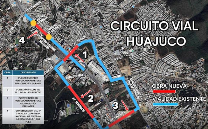 Monterrey arranca multi obras de movilidad  “Circuito Vial Huajuco”