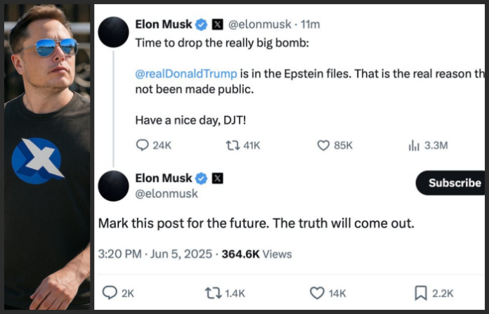 Video: Musk dice que Trump figura en los polémicos archivos Epstein, además de que debe ser destituido
