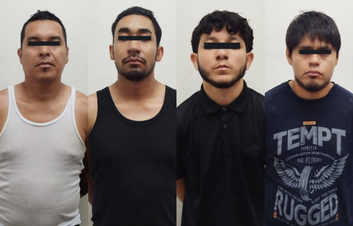 Detienen a cuatro hombres con droga y arma en colonia Vistas del Río