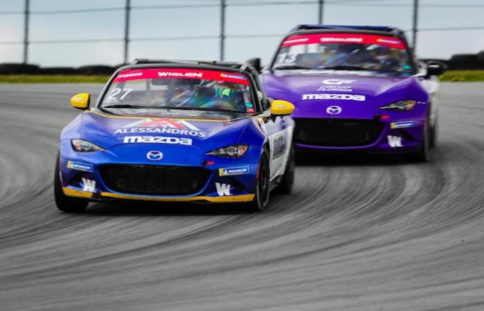 Helio Meza consigue podio y un Top 10 en la cuarta fecha de Mazda Cup