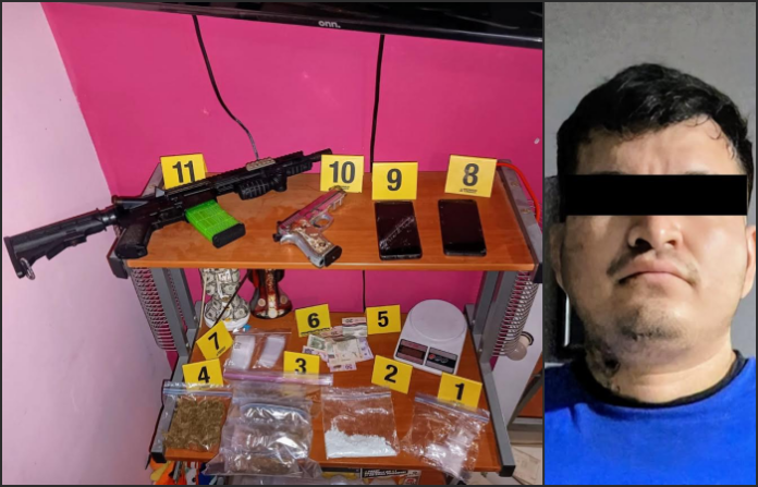 Cateo en Pesquería termina con detención por presunto narcomenudeo