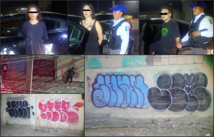 Arte urbano en horario no autorizado: grafiteros detenidos por pintar la ciudad sin permiso