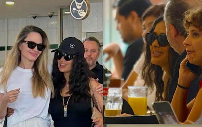 Salma Hayek y Angelina Jolie sorprenden con visita al Café La Parroquia de Veracruz