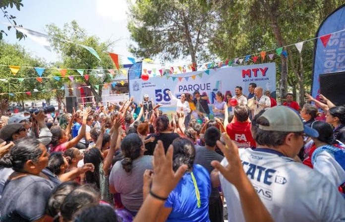 Pastel, lucha libre y convivencia: así celebró Monterrey los 58 años del Parque España