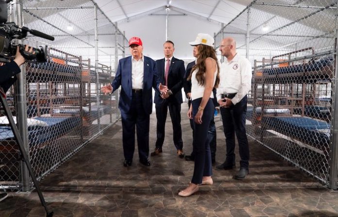 “Nunca podrán volver a EU si pisan Alcatraz Alligator”: Kristi Noem