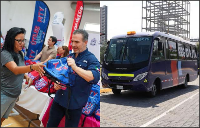 Monterrey pone en marcha Regio Ruta y refuerza apoyo escolar con útiles gratuitos