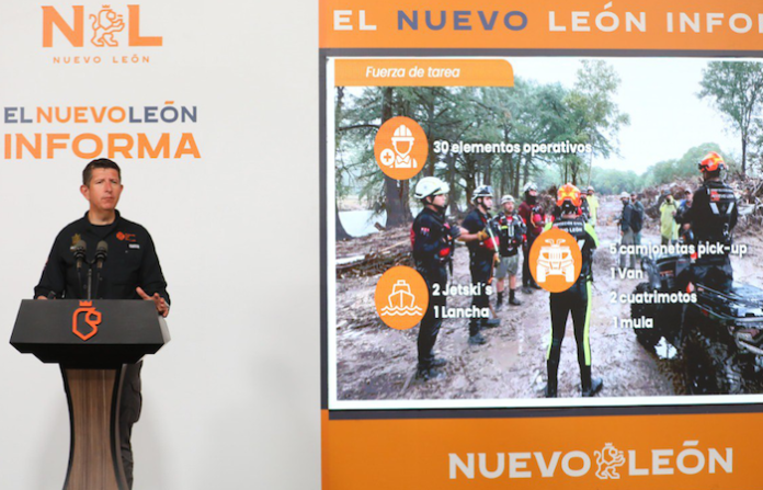 Nuevo León y Texas estrechan lazos con despliegue de apoyo internacional en zonas afectadas por lluvias