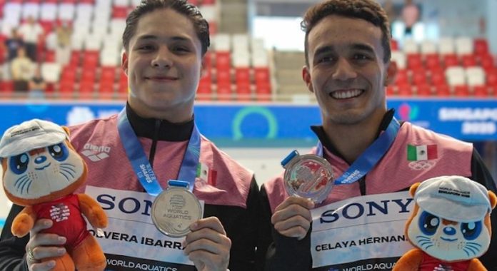 Clavadistas dan dos platas más a México en Mundial de Deportes Acuáticos Singapur 2025