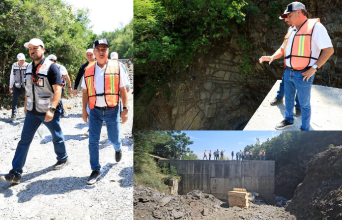 Guadalupe refuerza represa para prevenir riesgos por lluvias en la Col. Luis Donaldo Colosio