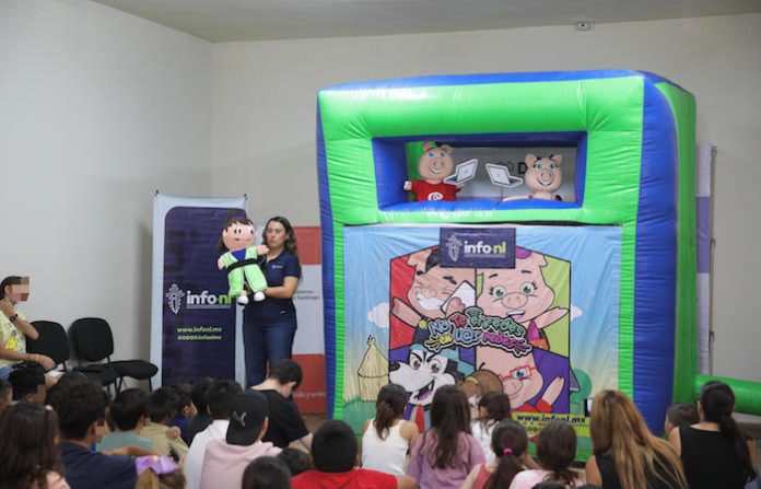 Lleva el INFONL a la niñez de Santiago una lección sobre transparencia y seguridad en internet