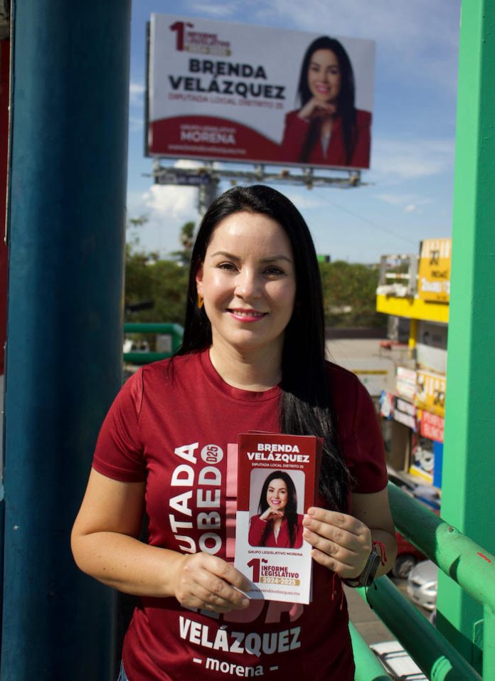 Impulsa Brenda Velázquez mejoras en transporte y educación en Escobedo