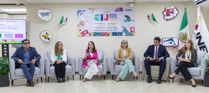 INE y el IEEPCNL destacan participación masiva de niñas, niños y adolescentes