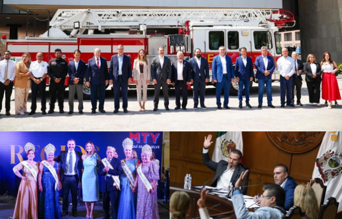 Monterrey reconoce a bomberos, adultos mayores y refuerza seguridad en la ciudad