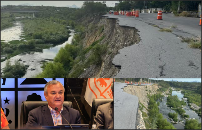 Pide Guadalupe apoyo urgente para reparar deslave en avenida Nefertem