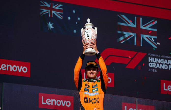 Norris rompe el guion y le arrebata la victoria a Piastri en el último tramo del GP de Hungría