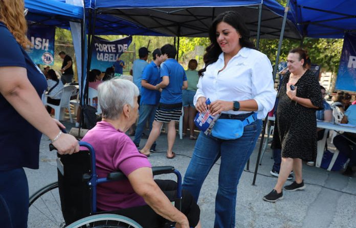 Itzel Castillo lleva su informe legislativo a las colonias con brigada asistencial en Guadalupe