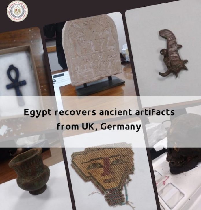 Egipto recupera unos 13 artefactos arqueológicos de Alemania y del Reino Unido