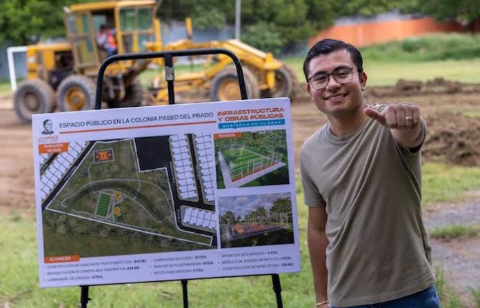 Félix Arratia impulsa la rehabilitación del Espacio de Unidad Paseo del Prado en Juárez