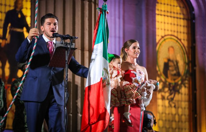 “Somos el mejor Estado”: Samuel García encabeza Grito de Independencia con énfasis regional