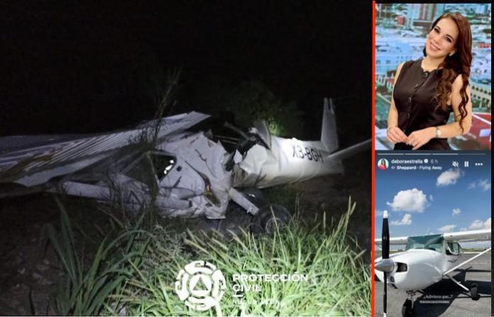 Video: Tragedia aérea: muere la conductora de televisión Débora Estrella en accidente de avioneta en García
