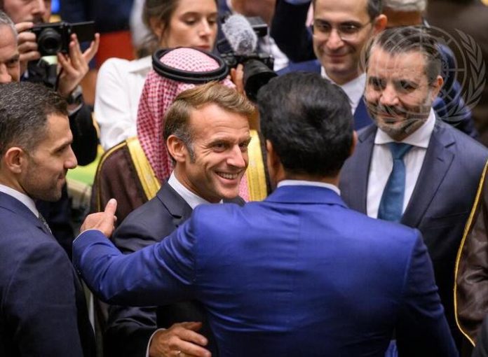 Francia reconoce formalmente al Estado de Palestina ante la ONU
