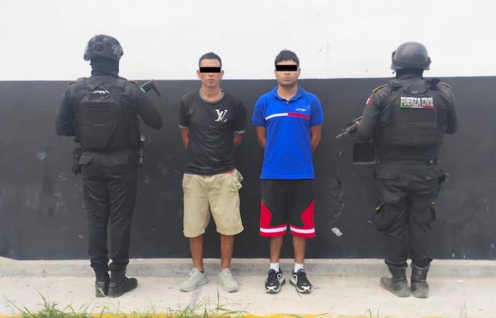 Fuerza Civil frustra robo y captura a dos hombres tras persecución y balacera en Monterrey