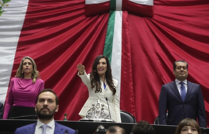 La panista Kenia López Rabadán asume presidencia de la Mesa Directiva en San Lázaro