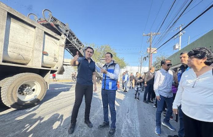 Arranca rehabilitación conjunta de avenida Aceros en San Nicolás y Apodaca