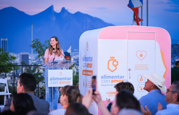 Espacios dignos para madres: Mariana Rodríguez fortalece la lactancia materna