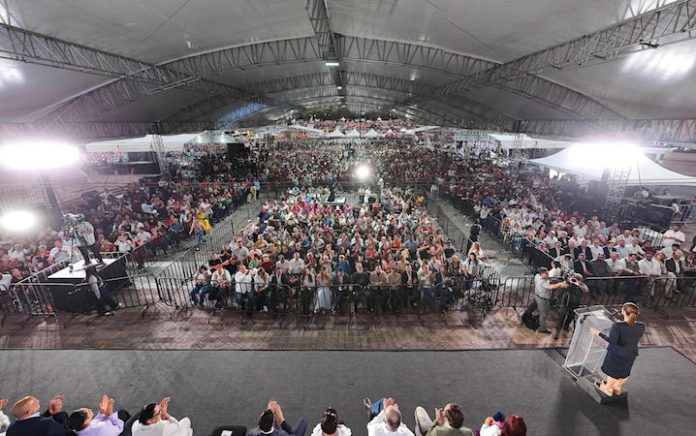 Sheinbaum promete más salario, tren a Nuevo Laredo y menos desigualdad