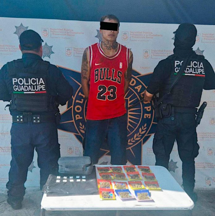 Detienen en Guadalupe a presunto responsable de más de 30 robos con violencia