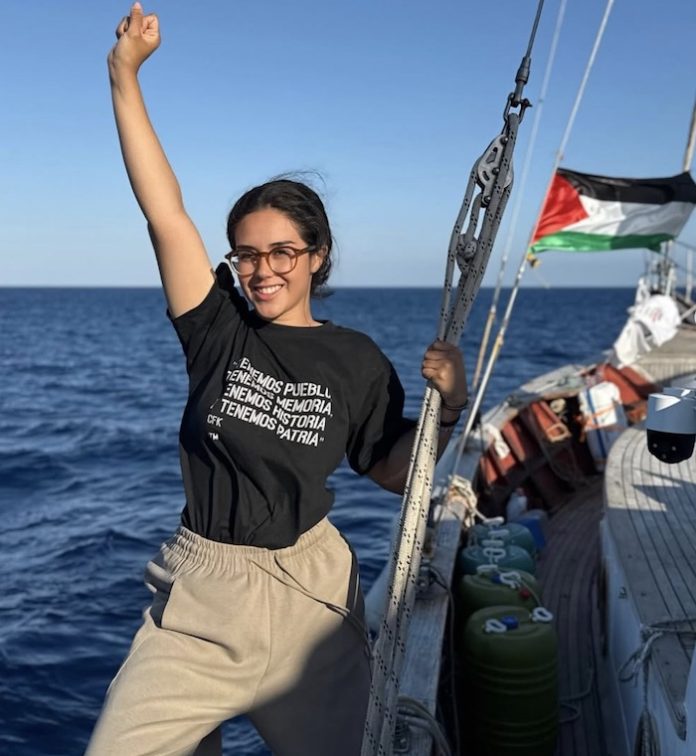 Mexicana denuncia que barco de la Flotilla Global Sumud donde ella viajaba fue interceptado