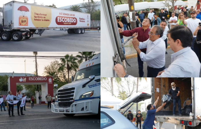 Escobedo envía 22 toneladas de ayuda a Veracruz y refuerza su compromiso solidario