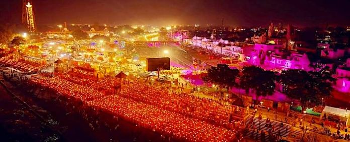 La India ilumina el mundo con un récord Guinness durante la celebración de Diwali