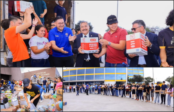 UANL entrega once toneladas de víveres a comunidades afectadas en Veracruz