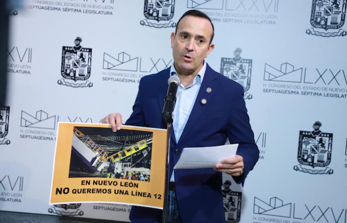 Advierte Carlos de la Fuente riesgo de colapso en construcción del monorriel