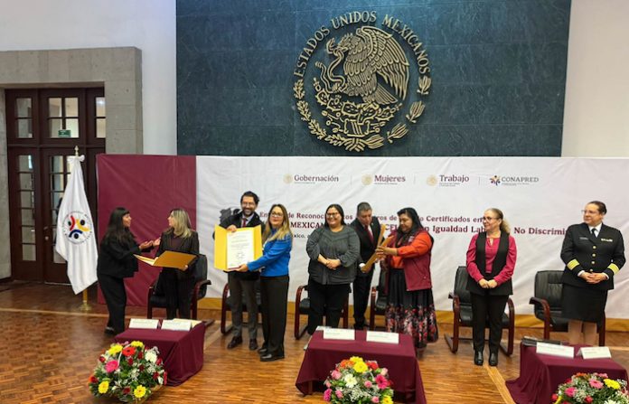 Reconocen al IEEPCNL en CDMX por promover la igualdad laboral y la no discriminación