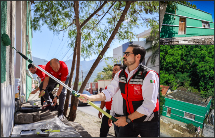 Arranca en La Cieneguilla el programa “Santiago se Pinta” para transformar fachadas