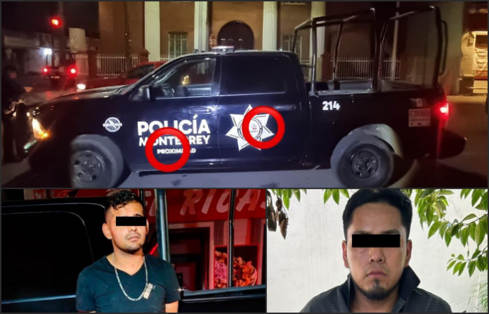 Caen dos tras balacera contra policías en el centro de Monterrey