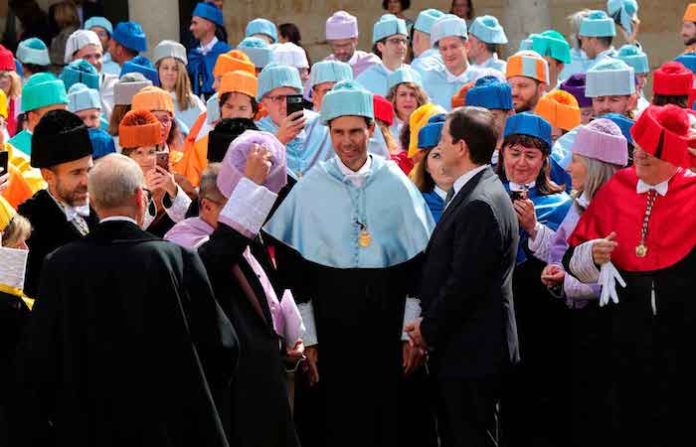 Nadal es investido ‘Honoris Causa’ por la Universidad de Salamanca