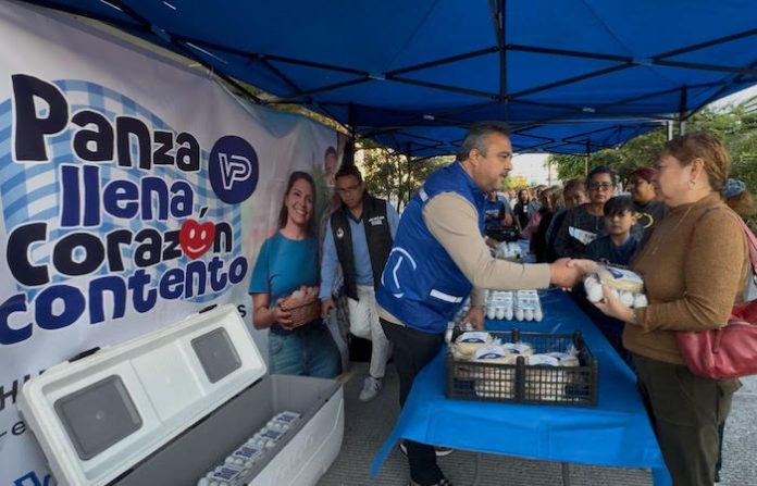 Víctor Pérez impulsa programa alimentario en Santa Catarina