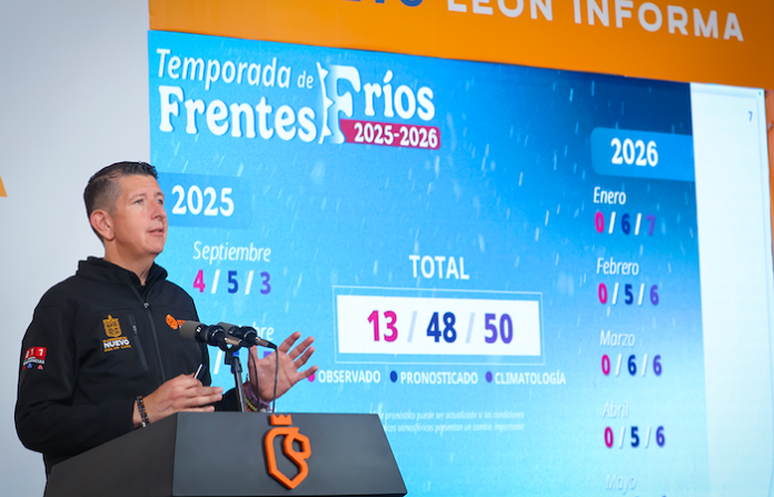 Protección Civil presenta plan invernal 2025-2026 con más de 130 albergues y 48 frentes fríos previstos
