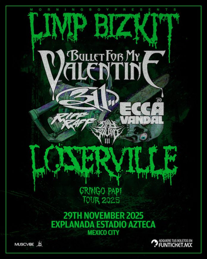 Bullet For My Valentine se suma al Gringo Papi Tour y enciende la expectativa rumbo a la llegada de Limp Bizkit