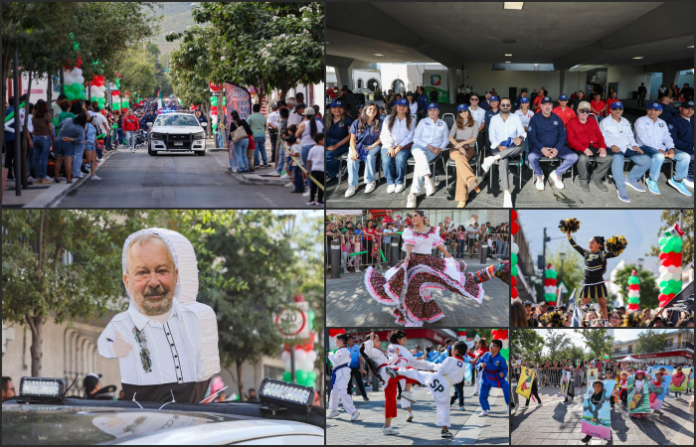 Sampetrinos llenan las calles en un desfile que revive el espíritu revolucionario