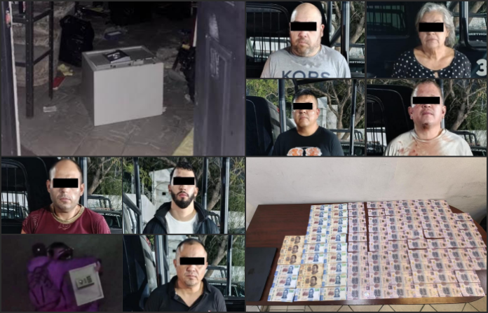 Cae banda de siete presuntos ladrones tras robo de cajas fuertes en Monterrey