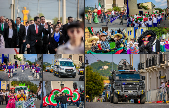 Santiago celebra con orgullo el 115 aniversario de la Revolución Mexicana con un desfile lleno de tradición