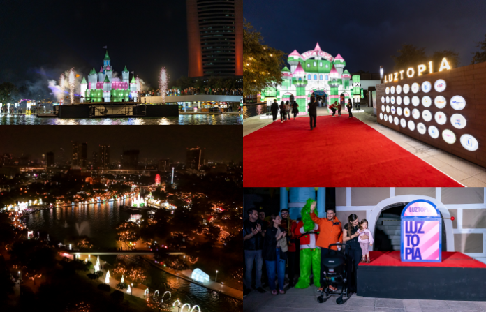 Arranca Luztopía 2025 con encendido oficial en Fundidora